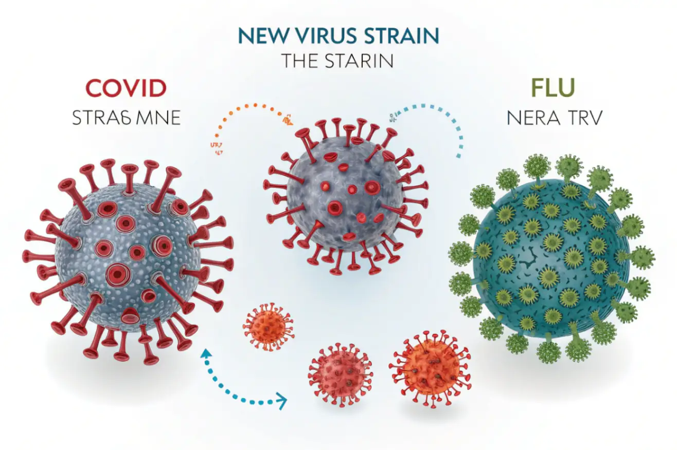 Отличия нового штамма от ковида и гриппа
